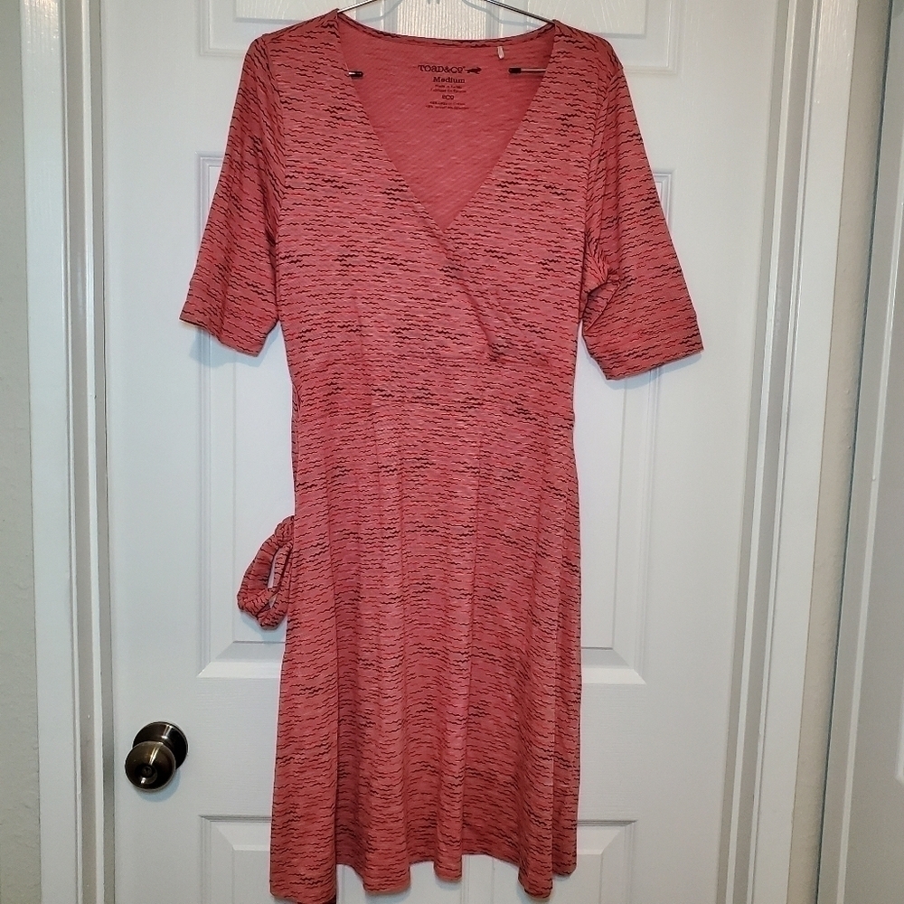 Toad&Co Coral Heather Wrap Dress